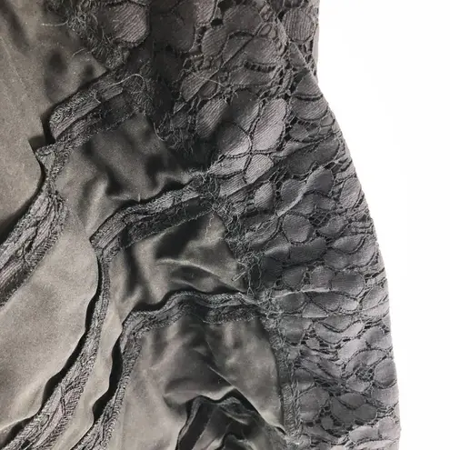 Derek Lam 10 Crosby Dress A Lined Mini Lace Overlay Sleeveless V Neck Black 2