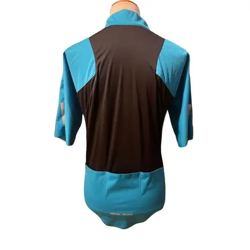 Pearl Izumi  Womens Atheletic Tops Full Zip Half  Sleeve Turquoise Medium-BNWOT