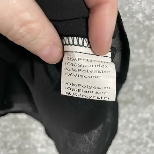 Grace Karin Women's Black & Silver Sequin Party Tank Top - Size Small - Layered