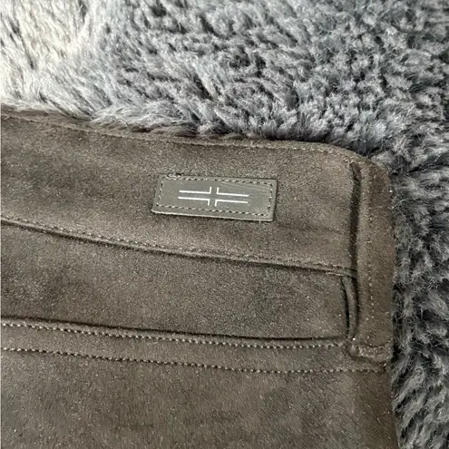 Liverpool Madonna mid rise stretch skinny black faux suede jeans size 4/27