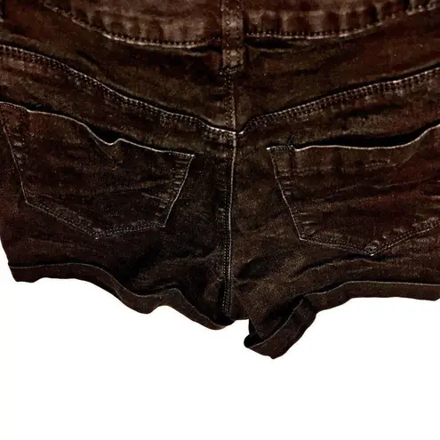 Ymi Junior Short Shorts High Rise Denim Collection True Black Color Size 3 40