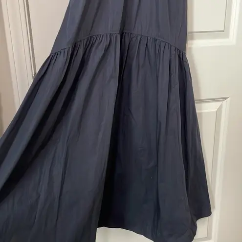 COS open back tiered midi dress