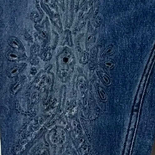 Scotch & Soda Lady Luck Jeans Mid Rise Embroidery Medium Wash Women’s Size 26/32