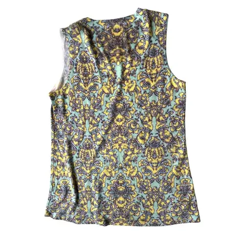 Vintage Nally Millie Sleeveless Top Sz S? Abstract Geometric Scoop Nec…