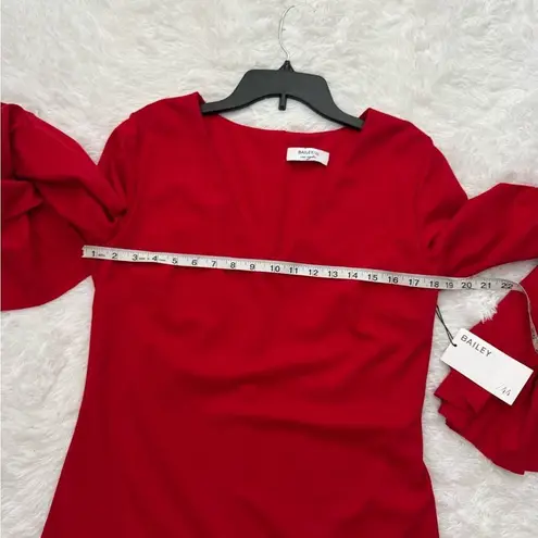 Bailey 44 Elegant Red Bell Sleeve Dress NWT
