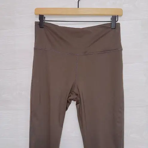 Mono B Women's Chocolate Brown High Rise 28'' Inseam Athletic leggings Size M