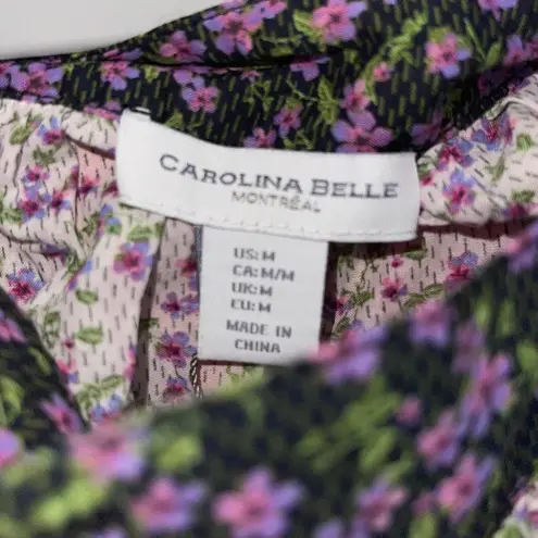 Carolina belle MONTREAL PEASANT RUFFLE BOHO COTTAGE CORE FLORAL TOP MEDIUM