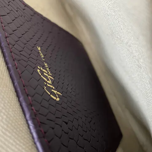 GiGi New York Python Leather Embossed Zip All