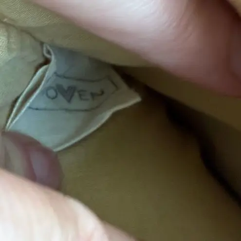 Woven Hand Woven Cotton Textile Orange White Stripe Hand Bag Clutch Purse