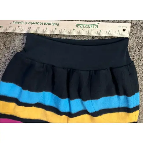 Vintage Favorites Fleece Pullover Womens M Used 80s Striped Shawl Collar Size M