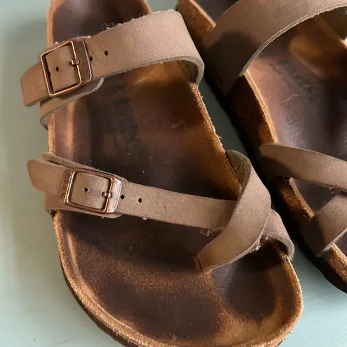 Birkenstock  Mayari Women's Sandals Size 37 Size 6.5 Mocha Leather Gorpcore