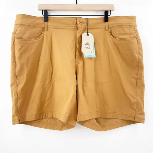 prAna  Shorts Women’s 20W Halle II Earthbound Brown Standard Fit 7” Inseam NWT