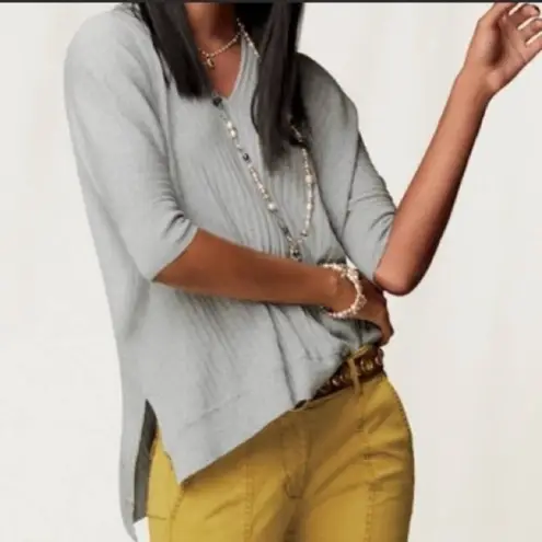 CAbi  5451 Watson Dolman Sleeve Pullover Gray Oversized Sweater Size Small