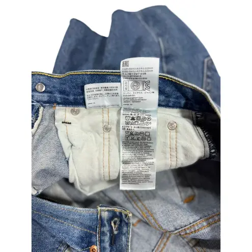 Levi Strauss & CO. Levis Vintage 550 Woman Size 4 High-Waisted Denim Shorts Frayed Hem - Image 9