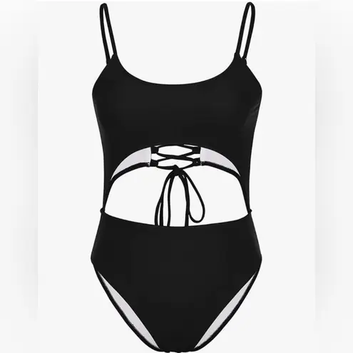 Black One Piece Swimsuit with Sleek Design