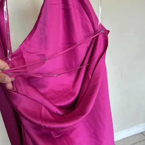 House Of CB ‎ 'Aida' hot Pink Satin Mini Dress NWOT Size M