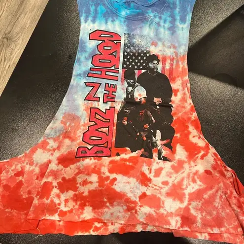 NWT Philcos Large Womens Work Out Tank Top Boys N The Hood Sleeveless Crew Neck Red