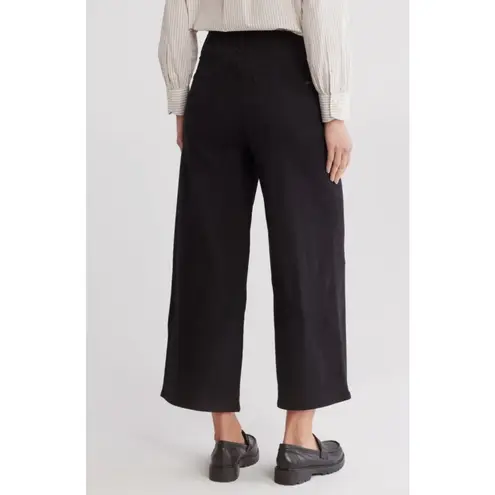 Rag and Bone  Serena Wide Leg Crop Jeans 27 Black High Waist Minimalist EUC Stretch