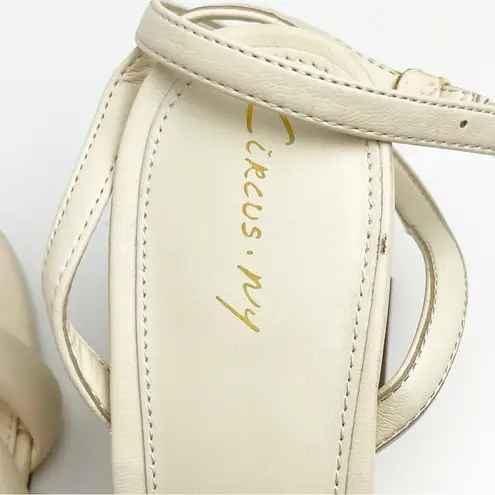 Circus by Sam Edelman Bobbie Ivory Sculpted Geometric Strappy Heels, Size 8