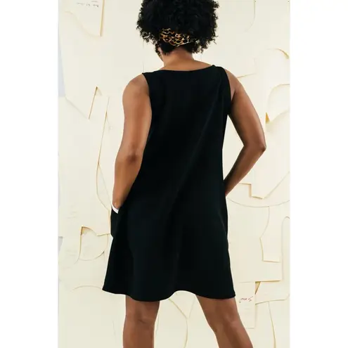 Rove & Roam Black Sleeveless Round Neck Chelsea Swing Aline Dress Size Small