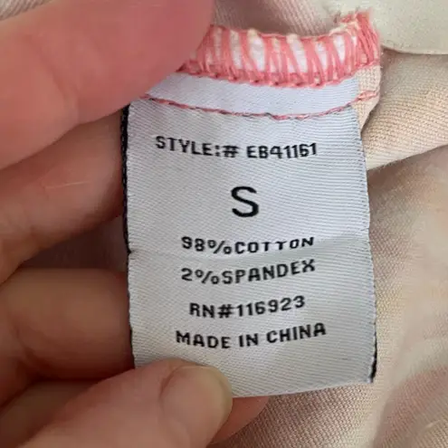 easel  Women’s Groovy Retro Swirl Stretch Cotton Bell Bottom Pull On Pants Size S