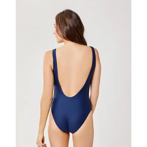 Carve Designs Skye Compression Navy Blue Backless One Piece Swimsuit Size XL
