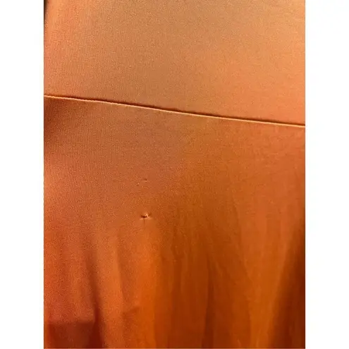 LuLaRoe  Orange High-Low Cut Skirt Woman’s Size Large -Snag