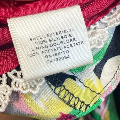 Moulinette Soeurs Anthony Akebia Sleeveless Green Floral Hawaiian Flowers Theme