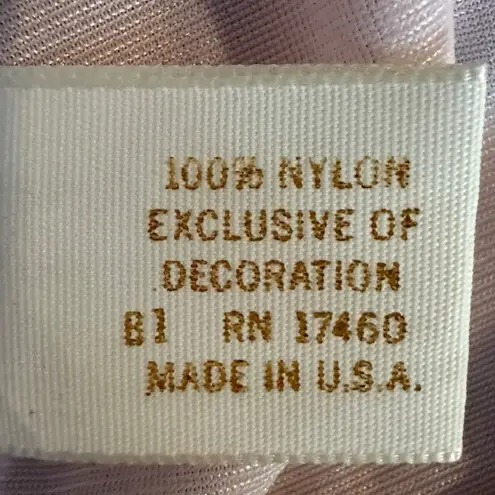 Vintage 60s Aristocraft Deadstock Coquette Dainty Light Pink Slip Skirt Medium