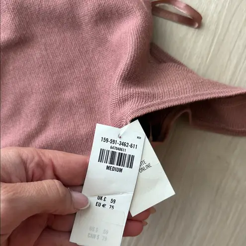 Abercrombie & Fitch  medium NWT Chic Sleeveless sweater knit Dress in Dusty Rose