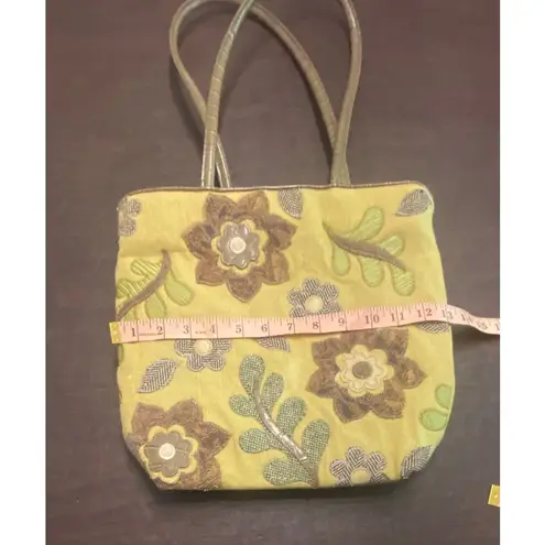 Bueno Floral Embroidered Shoulder Bag Cottagecore Purse Tan Fall Quilted Boho