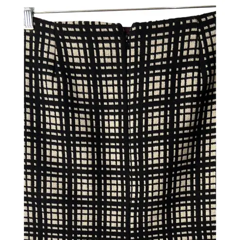 Dallia Collection Womens Skirt Size 14 Black White Wool Pencil Straight Lined