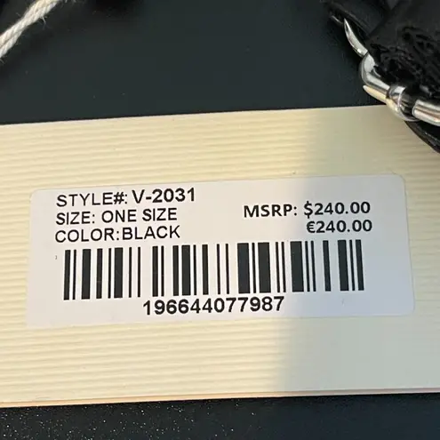 Valentino Orlandi Crescent Shoulder Bag w/ Pouch & Strap in Black