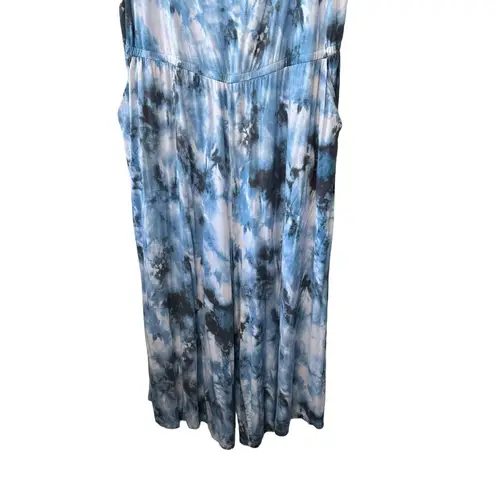 Torrid  Tie Dye Blue Super Soft Culotte Jumpsuit Women's 3X 22/24