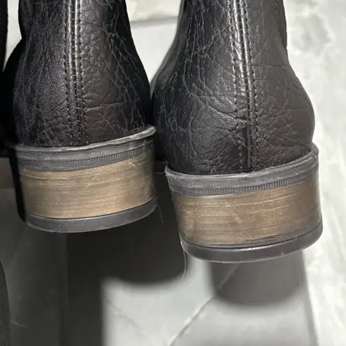 Sundance Sandrine Black Leather Pull-On Over the Knee Boots - size 38