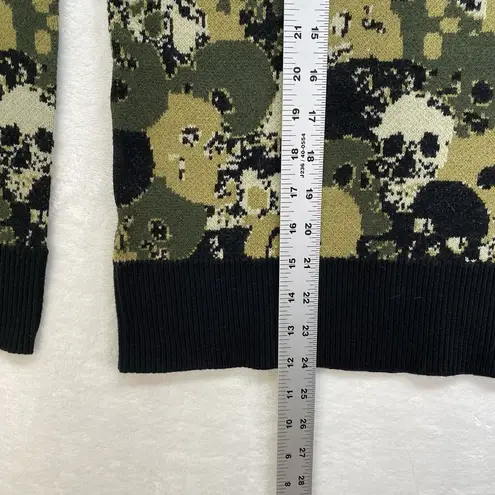 New Anatomie Winona Skull Printed Knit Sweater Sz S