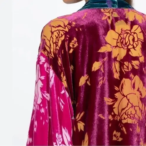 Johnny Was JOHNNY DANCING QUEEN VELVET BURNOUT KIMONO JACKET NWT