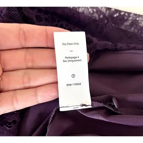Likely Revolve NYC Purple Lace Mini Dress Long Sleeve Size 10 Sheer Plum ($278)