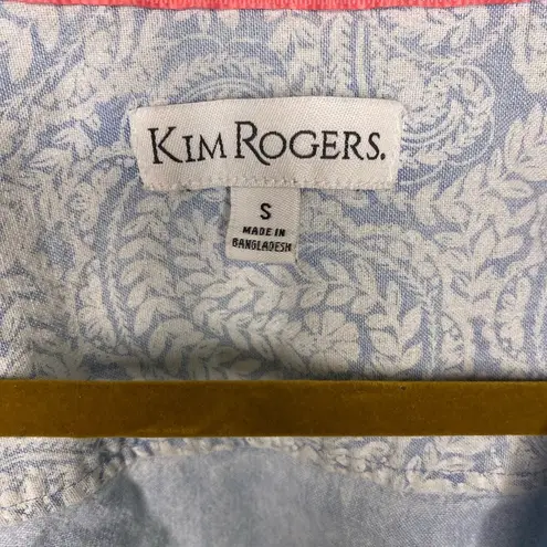 kim rogers Paisley Light Denim button up shirt