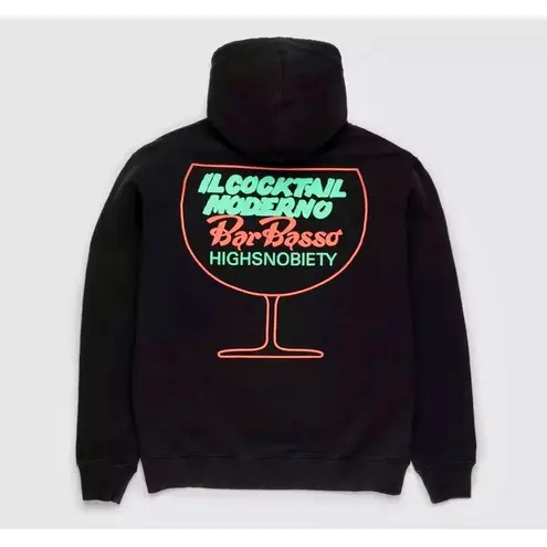 The Bar 🌺 SOLD OUT!!!  Basso x HighsnobietyCocktail Glass Hoodie Black