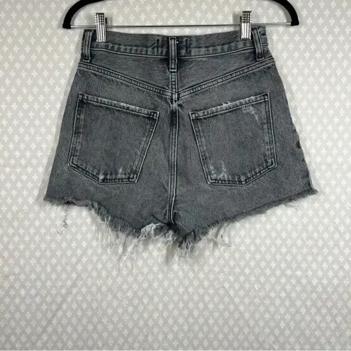AGOLDE  Faded‎ Black Skater Grunge Dee Denim High Rise Shorts