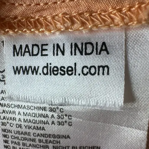 Diesel NWT 100% Linen Vintage Y2K Midi Length Skirt Size 16 Adjustable Side Tie