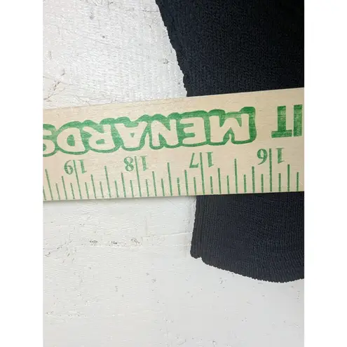 Ivanka Trump Black Ribbed Knit Pencil Midi Skirt Size XL