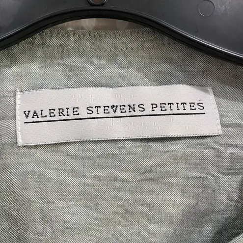 Valerie Stevens Linen Blend Coat Size 14 Petite