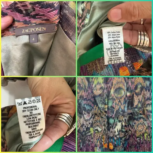 Zac Posen MINI STRAIGHT PENCIL SKIRT SZ 4 PRACTICALLY NEW