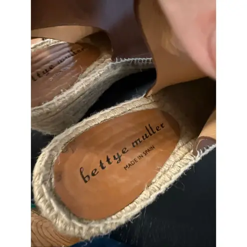 Bettye Muller Bettye Mueller Download tan leather espadrille wedges size 40/9