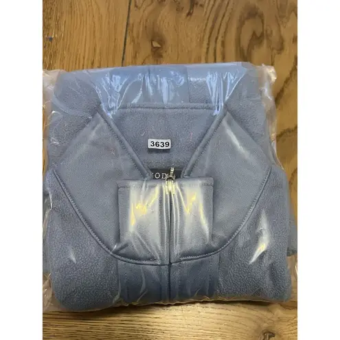 IZOD Blue Full Zip Fleece Jacket Women's Size Medium Preppy Classic Athleisure