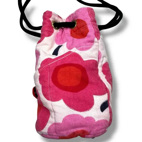 Vintage Great Aunt Fannie's Attic Mini Floral Bucket Bag Pink