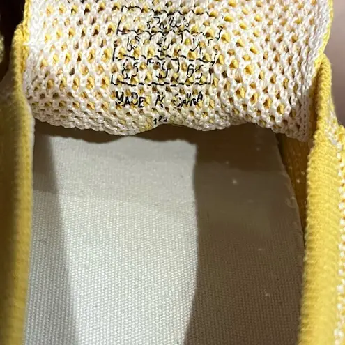 Soludos Sneakers Yellow Lace Up Ashore Mesh Sneaker in Limoncello Sz 8.5 GUC