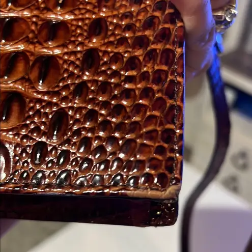 Brahmin Brown Crocodile Crossbody Bag